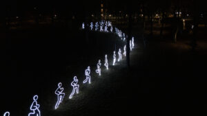 Bild på ett ljusverk